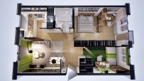 Mieszkanie 53,61 m², Gorzów Wielkopolski, Górczyn - 369000 zł (nr 1583/2301/OMS)